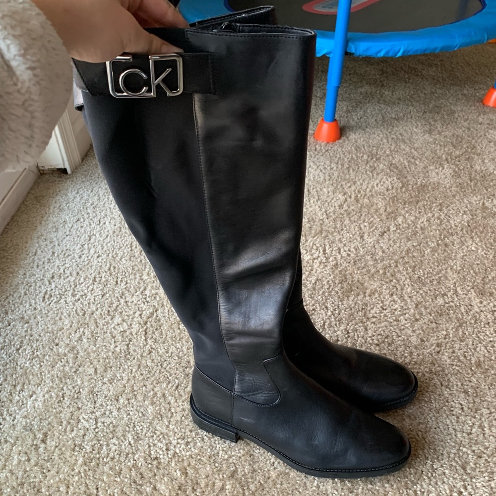 Calvin Klein knee high boots